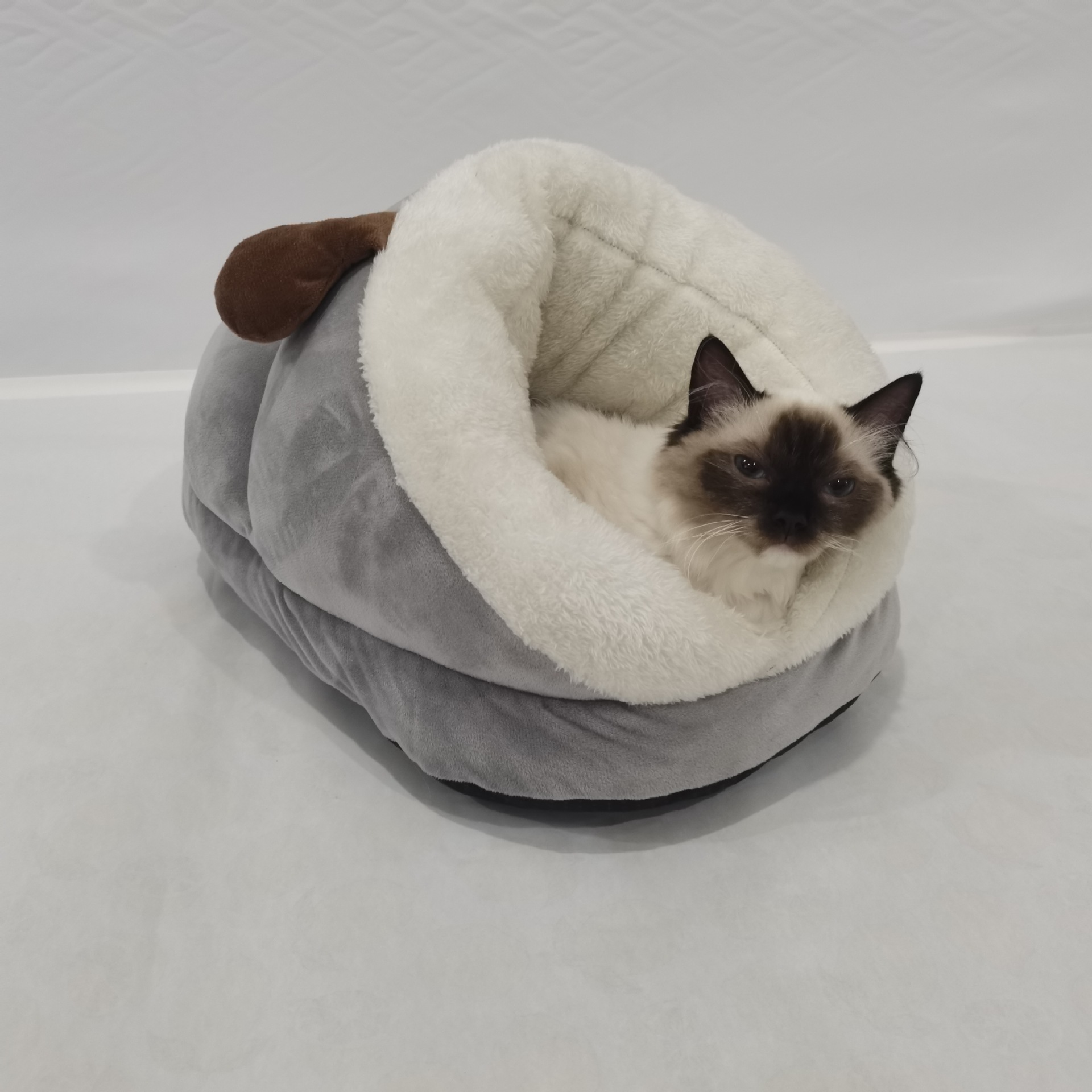 Calming Donut Dog Bed — Faux Fur view 4